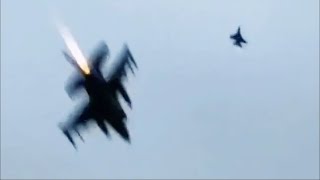 F16 quotNearlyquot Crashed At The Air Show  4 Minutes of Airplane [upl. by White]