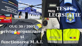 Teste admitere politie OG 30  2007 M A I [upl. by Garfield]