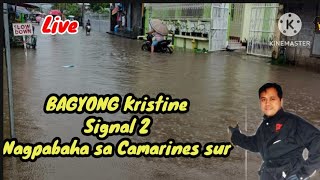 OCT22 BAGYONG KRISTINE NANANALASA SA CAMAMRINES SUR PROVINCE [upl. by Anirbac]