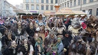 Krampuslauf Christkindlmarkt München 2012 [upl. by Nosreme]