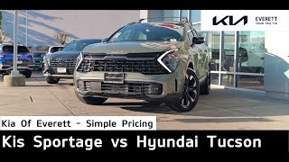 2023 Hyundai Tucson vs 2023 Kia Sportage  Styling amp Accessibility [upl. by Nyleaj372]