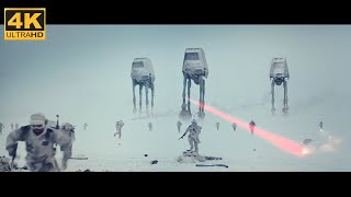 4K Star Wars EpV  Empire Strikes Back The Battle of Hoth Part 2 of 2 [upl. by Stegman]