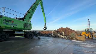 Sennebogen scrap handlers at work at JB Schofield’s [upl. by Nannie]