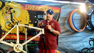 How to build a FIxie from Scratch Part 2 head set forks live4bikes [upl. by Ayikaz694]