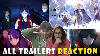 ALL FateGrand Order TRAILERS REACTION TVCM PVs  My Mind Is COMPLETELY BLOWN  PVs 124 [upl. by Naenaj]