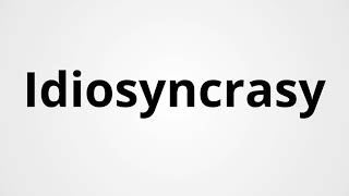 Idiosyncrasy  Definition amp Pronunciation  Learn English Vocabulary [upl. by Wehrle]