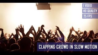 Clapping Concert Crowd In Slow Motion  Stock Footage  Videohive [upl. by Eittocs]