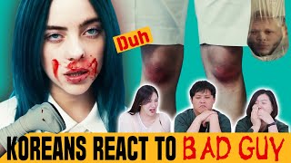 Koreans in their 30s React To BAD GUY by Billie Eilish ENG sub [upl. by Terryl]