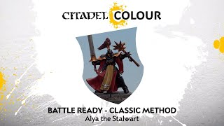 How to Paint Battle Ready Alya the Stalwart – Classic Method [upl. by Lesiram]