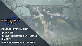 MH Rise Chameleos Intro Japanese  Monster Hunter Language  English  No Narrator amp No Effect [upl. by Teador]