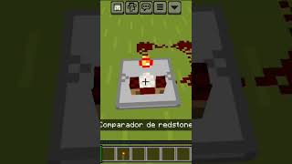 Como hacer un Reloj de redstone para minecraft bedrock 121 minecraft turorial short [upl. by Irpak]