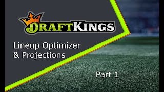 TUTORIAL Draftkings NFL Lineup Optimizer and Projection for Google Sheets Part 1 [upl. by Yeleek]