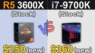 Ryzen 5 3600X Vs i79700K  1080p and 1440p  New Games Benchmarks [upl. by Rabelais]