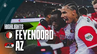 SEMIFINALS here we come 🏆  Highlights Feyenoord  AZ  TOTO KNVB Beker 20232024 [upl. by Doughty285]