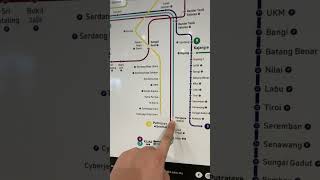 KLIA2 to Tun Razak Exchange MRT  Train Route [upl. by Wurst578]