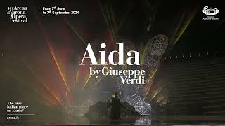 Aida  101 Arena di Verona Opera Festival 2024  Trailer ENG  30 sec [upl. by Lucina]