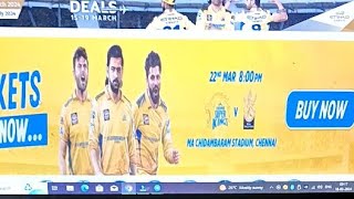 CSK vs RCB Tickets LIVE Book Now [upl. by Nnylarak]