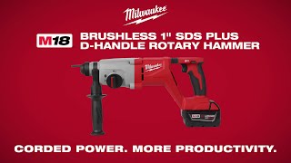 M18™ Brushless 1” SDS Plus DHandle Rotary Hammer [upl. by Neeluqcaj]