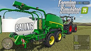 FS25 Silage Baling Demo [upl. by Phelips]