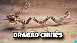 Como fazer dragão chinês artesanato de arame [upl. by Melicent]