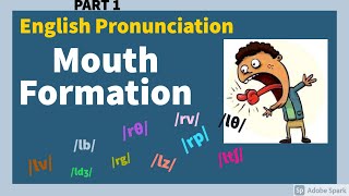 English Pronunciation Mouth Formation Part 1 [upl. by Htiaf]