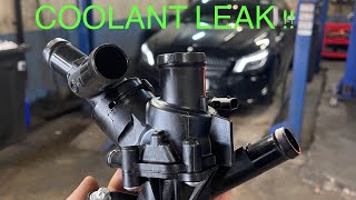 Mercedes  Coolant leak Thermostat M270 CLA180 [upl. by Drarej]