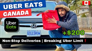 Uber Eats 12hrs Challenge 🇨🇦 [upl. by Hayotal77]