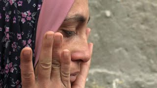 Palestinian woman says a miracle she escaped Israeli strike on Rafah  AFP [upl. by Helve]