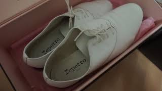 Repettoholic zizi white for Korean size 250EU 40 레페토 화이트 무광 지지 리뷰 [upl. by Cantu]