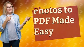 How do I convert digital photos to PDF [upl. by Yelrebmik708]