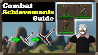 Combat Achievements Guide OSRS  Easy Medium amp Hard Tier [upl. by Aiepoissac]