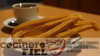 LOS MEJORES CHURROS CON CHOCOLATE DE MADRID [upl. by Alva]