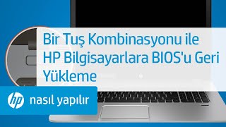 Bir Tuş Kombinasyonu ile HP Bilgisayarlara BIOSu Geri Yükleme  HP Support [upl. by Trutko]