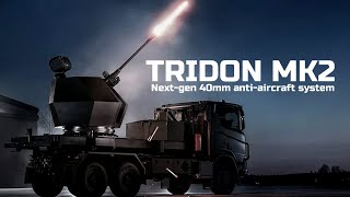 Genius idea in converting a Bofors 40mm naval gun into a Tridon Mk2 land based air defense system [upl. by Bonaparte]