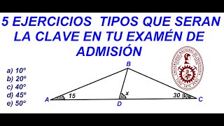 💫5 EJERCICIOS DE CONGRUENCIA DE TRIÁNGULOS GEOMETRIA QUE SERAN CLAVES PARA RENDIR EXAMEN✍️✍️🫣🫣 [upl. by Anama]