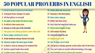 50 of the Most Common Proverbs in the English Language [upl. by Ahsitauq998]