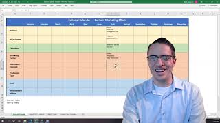 Editorial Calendar Template Instructions  Completing the Calendar [upl. by Nylednarb62]