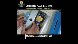 Unboxing Pedal Cleat MTB  Shimano SPD Pedals PDED500 Multi release shorts [upl. by Otinauj109]