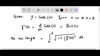 For the following exercises find the requested arc lengths The length of y for x3√y from … [upl. by Conias483]