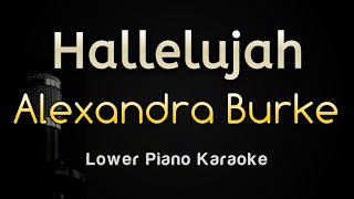 Hallelujah  Alexandra Burke Acoustic Piano Karaoke Songs With Lyrics  Lower Key [upl. by Freberg]