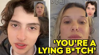 Finn Wolfhard REACTS To Millies Comments About The Kiss [upl. by Iiette676]