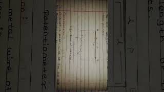 potentiometer class 12th current electricity [upl. by Nunci]