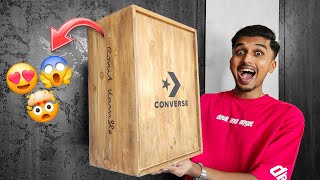 Huge SUPRISE BOX From CONVERSE MY RAW REACTION [upl. by Normalie]