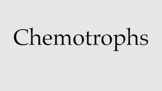 How to Pronounce Chemotrophs [upl. by Klimesh]