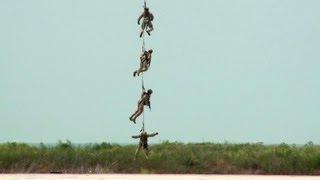 Marines Para Jumping Special Patrol InsertionExtraction MV22 Ospreys [upl. by Chien]