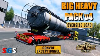 ETS2 143 Big Heavy Pack v4 Trailer mod [upl. by Ahsemot251]