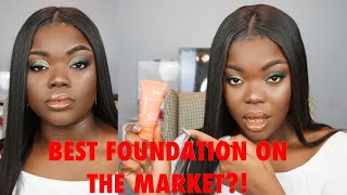 JUVIAS PLACE FOUNDATION SHADE ANGOLA  CHIT CHAT REVIEW  2019  MICHELLECHANEL [upl. by Yerfoeg]