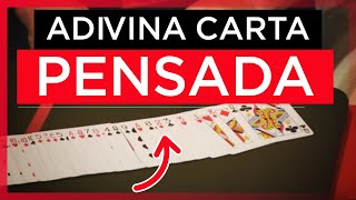 Cómo adivinar una Carta Pensada  Aprender Magia Gratis [upl. by Sitto]