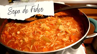 Sopa de Fideo  EASY VEGAN recipe [upl. by Ednalrim]