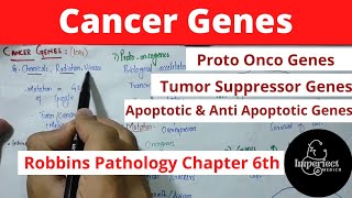 Cancer genesproto oncogenes Tumour suppressor gene Apoptotic and Anti Apoptotic genes pathology [upl. by Quintie853]